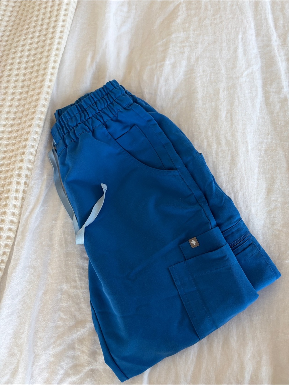 Figs Women's Royal Blue Elastic-Waist Jogger Scrub Pants